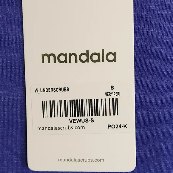 NWT Mandala Very Peri Underscrub Top - Picture 4 of 5